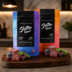 Euphoria Extracts Shatter Chews - 600mg (Indica or Sativa)